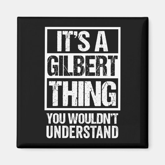 Een gilbert ding zou de achternaam niet begrijpen magneet (Voorkant)