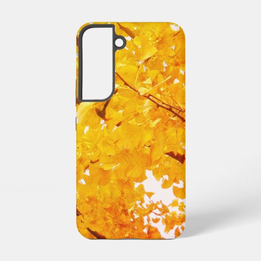 Een ginkgoboom die de herfst omarmt samsung galaxy hoesje (Achterkant)