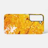 Een ginkgoboom die de herfst omarmt samsung galaxy hoesje (Achterkant horizontaal)