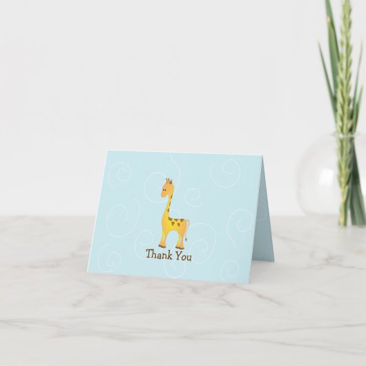 Een Giraffe heeft Manieren Bedankkaart (Voorkant)