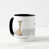 Een Giraffe leren aan Celtic Dance Coffee Mok (Voorkant links)