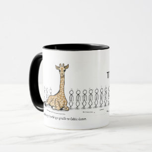 Een Giraffe leren aan Celtic Dance Coffee Mok