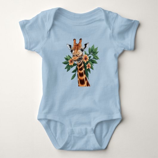 Een giraffe tekenen romper (Voorkant)
