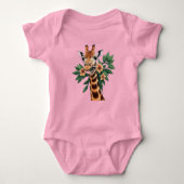 Een giraffe tekenen romper (Voorkant)