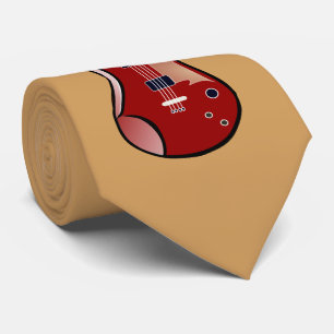 Een gitaar op een stropdas