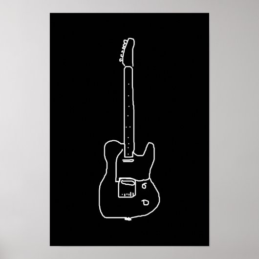 een gitaar poster (Voorkant)