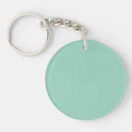 Een gladde, effen lichtgroene achtergrond sleutelhanger
