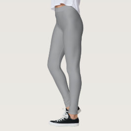 Een gladde, lichtgrijze stoftextuur leggings