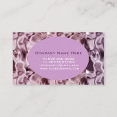 Een gladde vormgeving, paarse elegant visitekaartje (Achterkant)