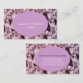 Een gladde vormgeving, paarse elegant visitekaartje (Voorkant / Achterkant)