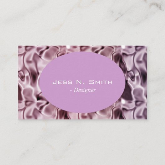 Een gladde vormgeving, paarse elegant visitekaartje (Voorkant)