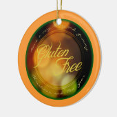 Een glansvrij siermiddel - voor de gouden boom keramisch ornament (Links)