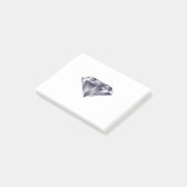 Een glanzend Diamond Gem Stone met een spaarpje Post-it® Notes (Schuin)