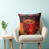 Een glas bier voor Vaderdag Kussen (Stoel)