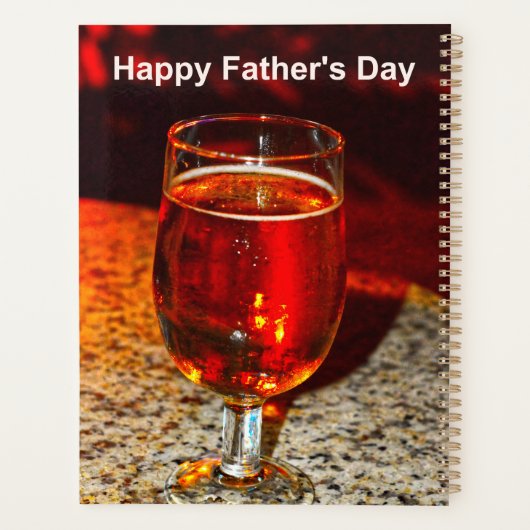 Een glas bier voor Vaderdag Planner (Achterkant)