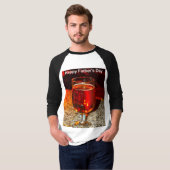 Een glas bier voor Vaderdag T-shirt (Voorkant volledig)