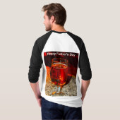 Een glas bier voor Vaderdag T-shirt (Achterkant volledig)