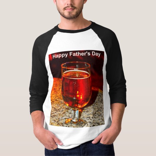 Een glas bier voor Vaderdag T-shirt (Voorkant)