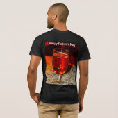 Een glas bier voor Vaderdag T-shirt (Achterkant volledig)