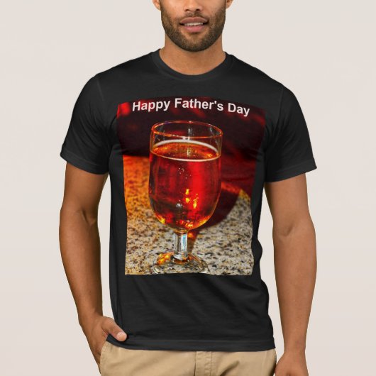 Een glas bier voor Vaderdag T-shirt (Voorkant)