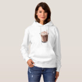 Een glas chocolade milkshake hoodie (Voorkant volledig)