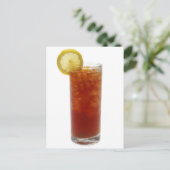 Een glas gehakt thee briefkaart (Staand voorkant)