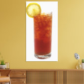 Een glas gehakt thee canvas afdruk (Insitu (Woonkamer))