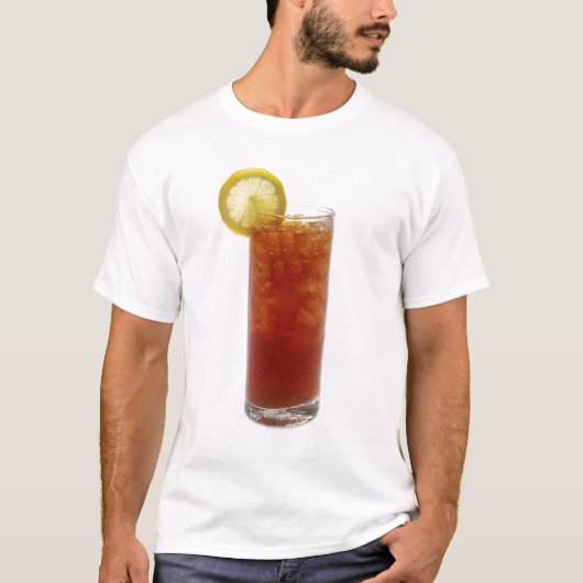 Een glas gehakt thee t-shirt (Voorkant)