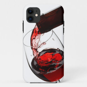 Een glas rode wijn iPhone 11 hoesje