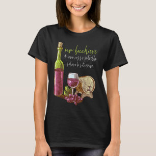 Een glas rode wijn kan de situatie redden t-shirt