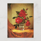 Een glas Rozen, mooie kunst, Briefkaart (Voorkant)