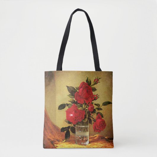 Een glas Rozen, mooie kunst, Tote Bag (Voorkant)