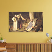 Eén glas te veel canvas afdruk (Insitu (Woonkamer))