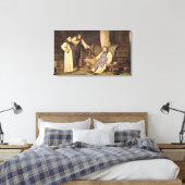 Eén glas te veel canvas afdruk (Insitu (Slaapkamer))