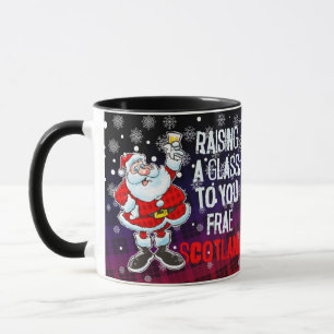 Een glas uit Schotland - Vrolijk kerstfeest Mok