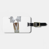 Een glas valentijn vrede. bagagelabel (Voorkant horizontaal)