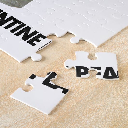 Een glas valentijn vrede. legpuzzel (Zijkant)