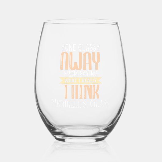 Eén glas verder Grappig gepersonaliseerd (Voorkant)