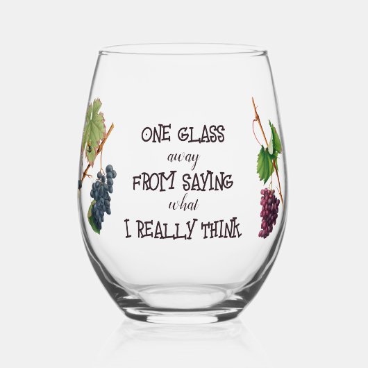 Eén glas verderop Grappig (Voorkant)