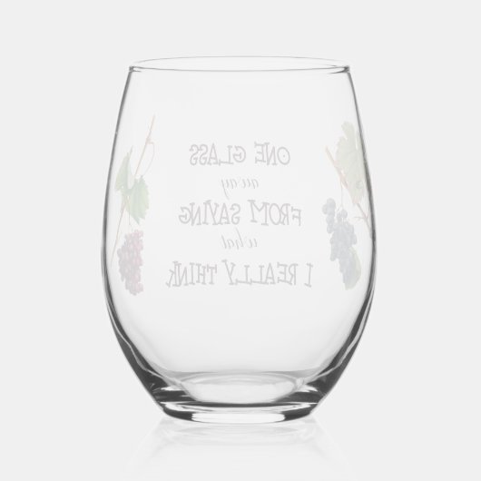 Eén glas verderop Grappig (Achterkant)