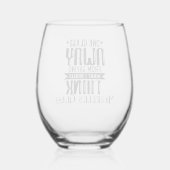 Een glas weg Grappig gepersonaliseerd (Achterkant)