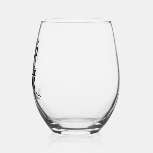 Een glas weg Grappig gepersonaliseerd (Links)