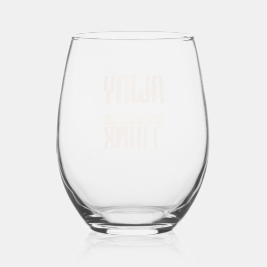 Een glas weg Grappig gepersonaliseerd (Achterkant)