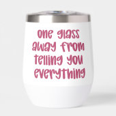 Een glas weg van het vertellen van alles grappig (Voorkant)