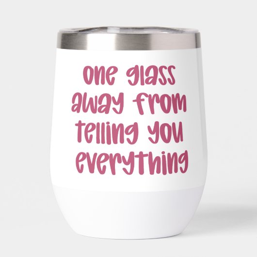 Een glas weg van het vertellen van alles grappig (Achterkant)