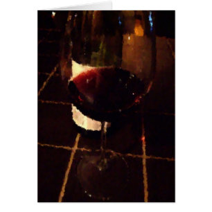 Een glas wijn Kaart