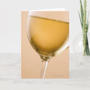 Een glas witte wijn kaart
