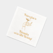 Een Glass Birthday Jubileum Party Folie Servetten (Links)