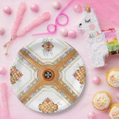 Een glazen plafond. papieren bordje (Feest)