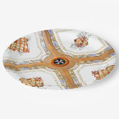 Een glazen plafond. papieren bordje (Gekanteld)